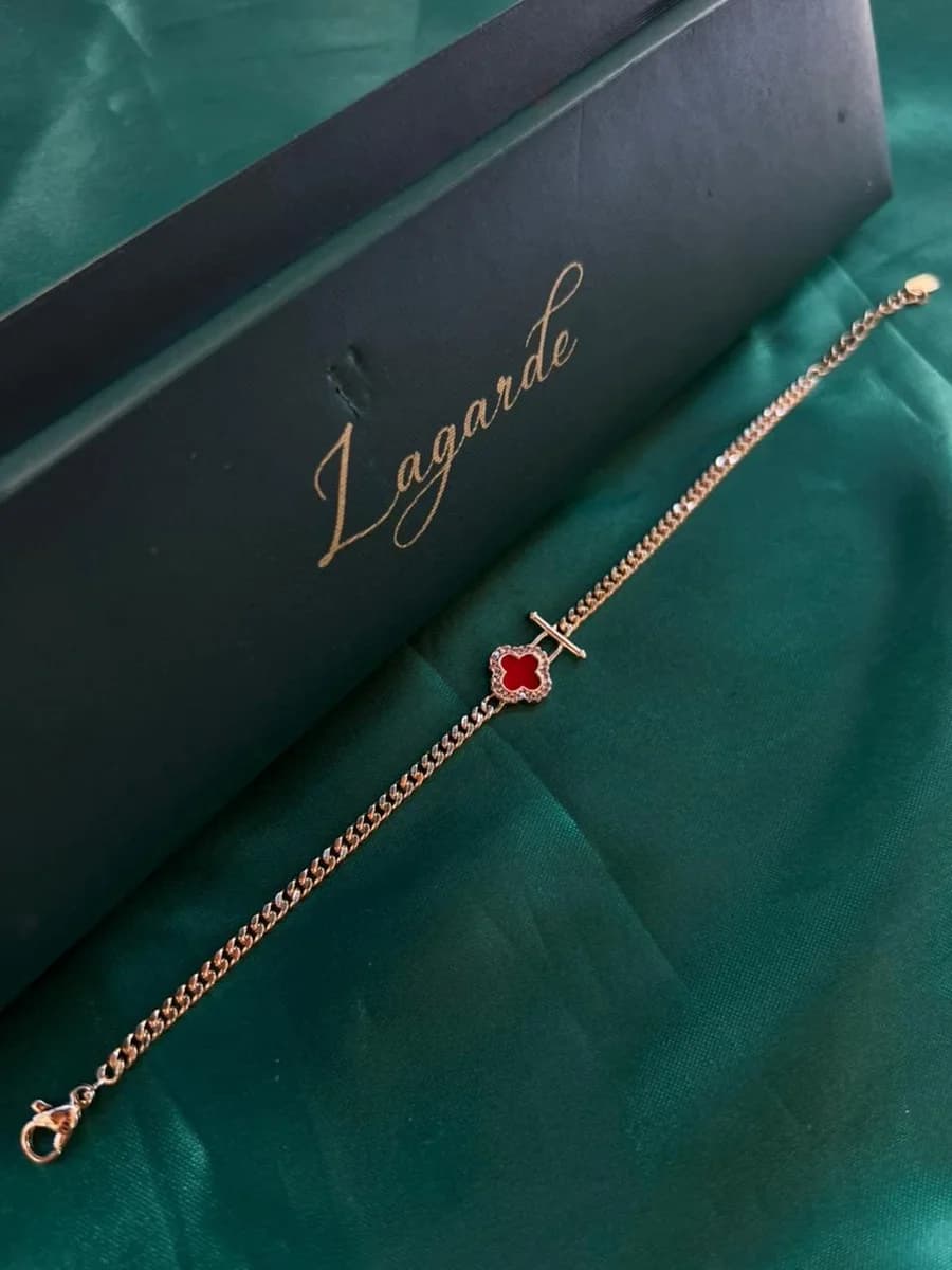 Pulsera Trébol en Chapa de Oro 18k — vista 4